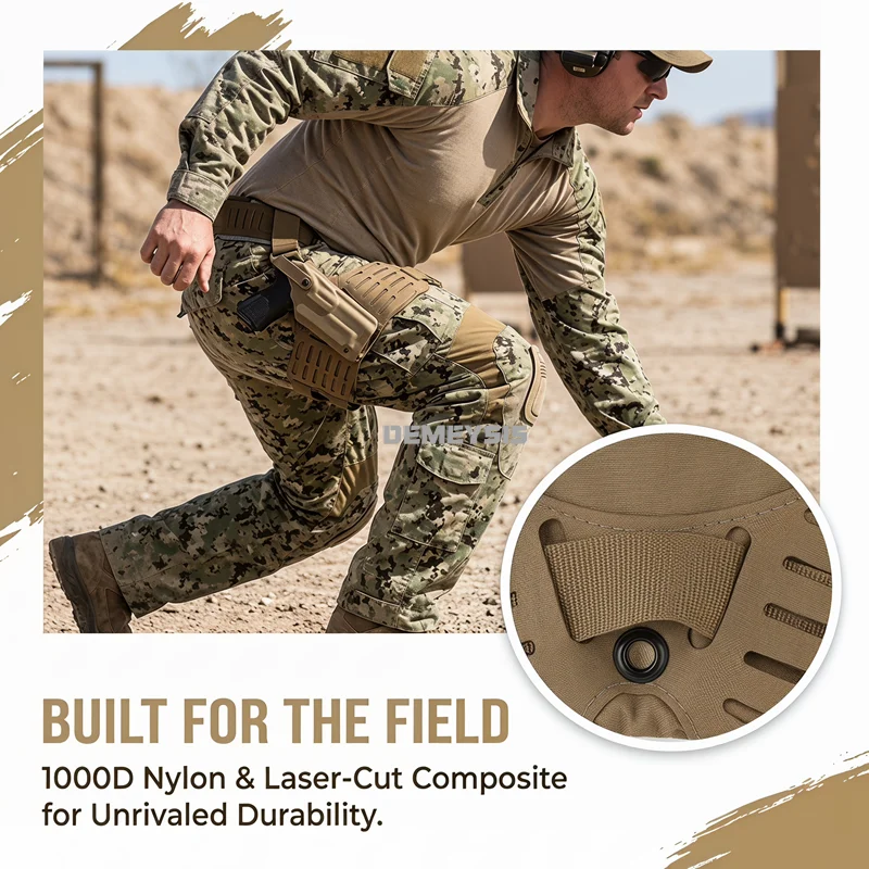 Plataforma de pierna táctica para pistola con adaptador MOLLE - imagen 5