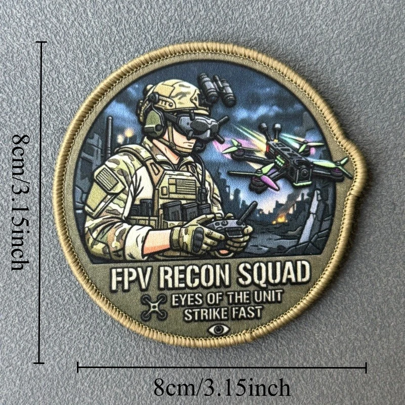 Parche táctico Moral FPV Recon Squad gancho y bucle - imagen 2