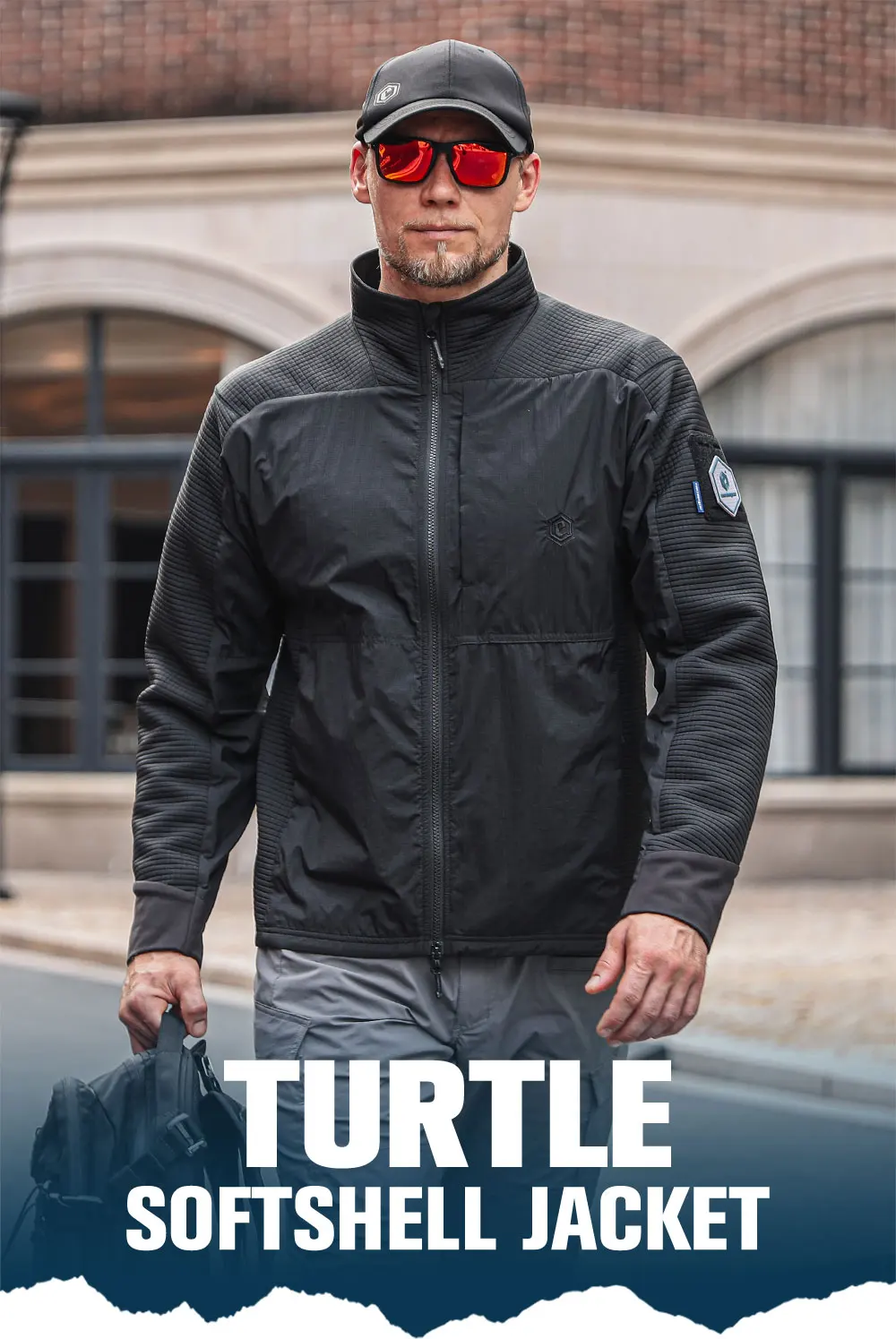 Chaqueta softshell Emersongear Blue Label Turtle para actividades al aire libre