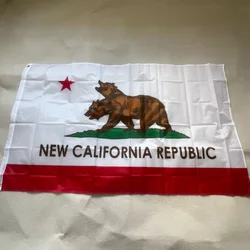 Bandera NCR Fallout – Oso bicéfalo República de California poliéster