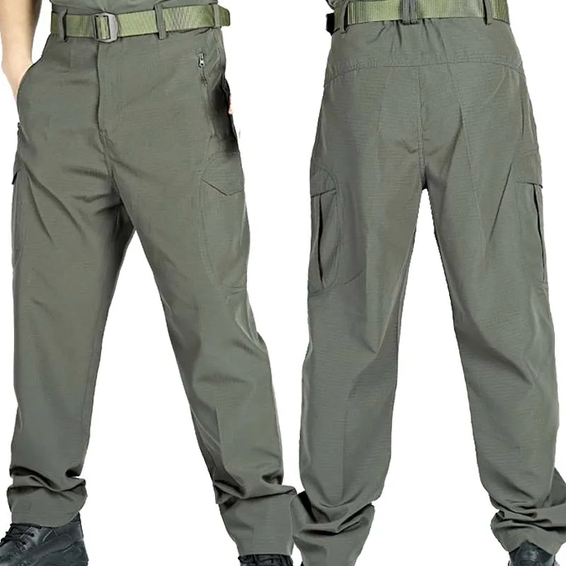 Pantalones tácticos cargo camuflaje multibolsillos impermeables - imagen 3