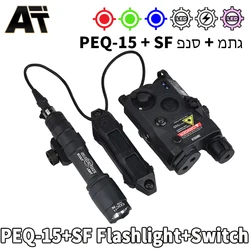 PEQ-15 y linterna táctica M300A M600C para arma en Picatinny 20 mm
