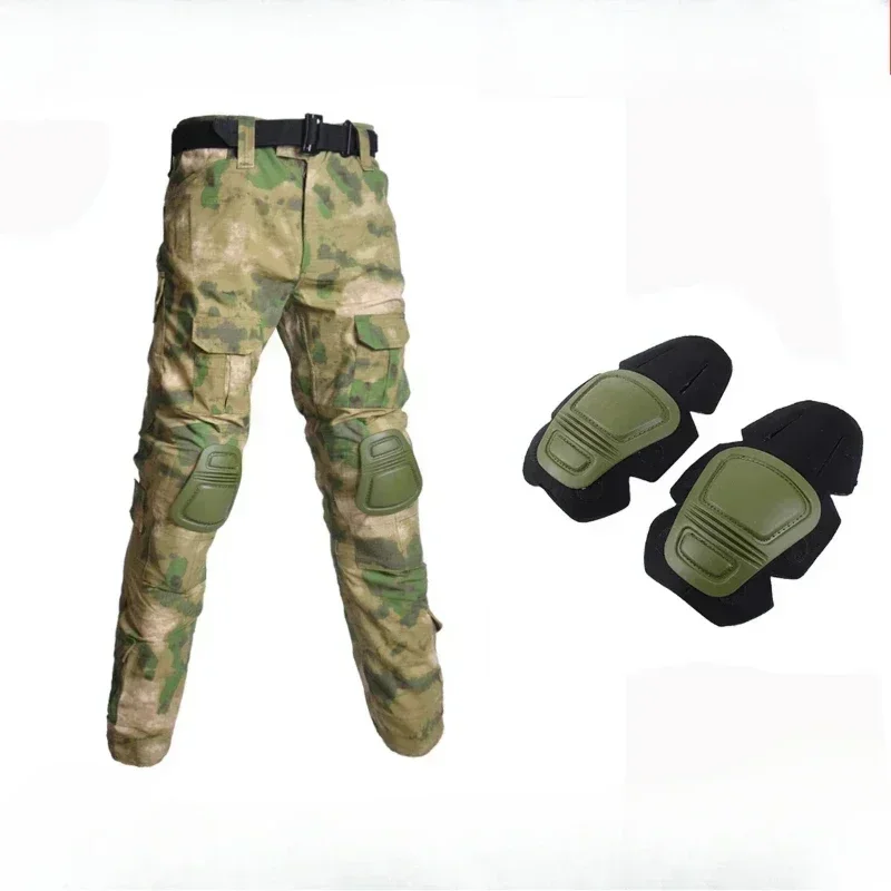 Pantalones tácticos camuflaje con rodilleras, secado rápido y bolsillos - imagen 4