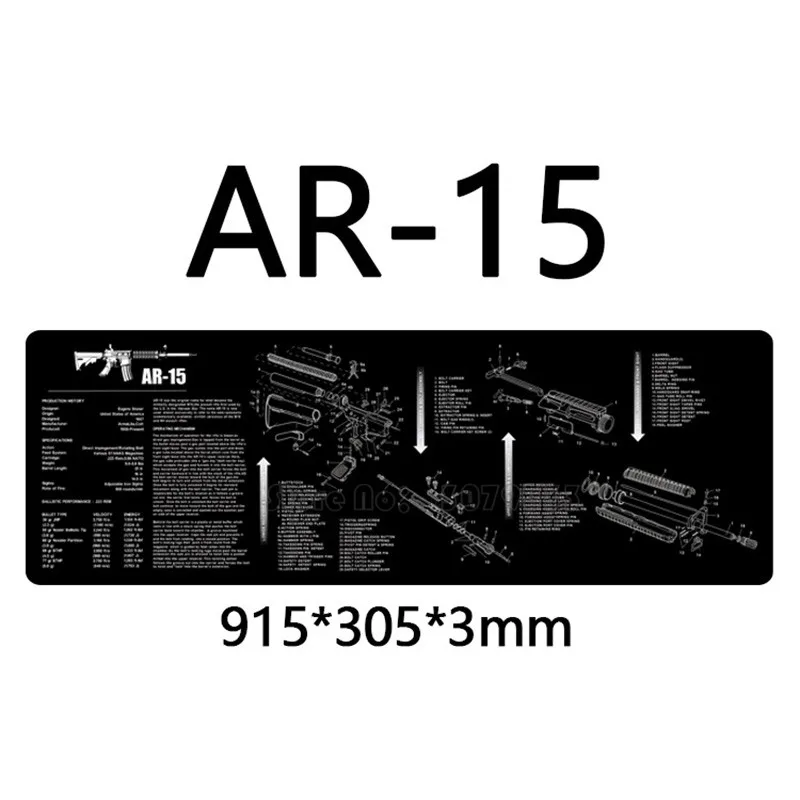 Armourist Tapete de limpieza de armas antideslizante AR15/AK47 - imagen 2
