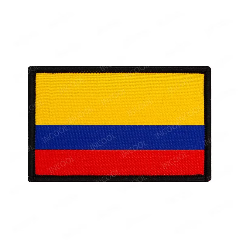 Parche bordado brazalete bandera colombiana para mochila táctica - imagen 3