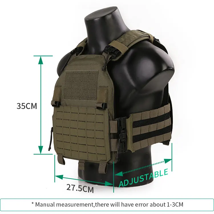Detalle del sistema MOLLE y hebillas