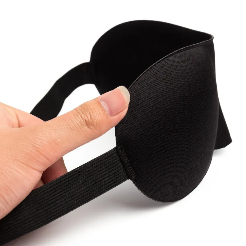 Antifaz para dormir negro opaco, ideal para viajes y siestas - imagen 5