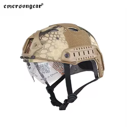 Casco táctico rápido Emersongear con gafas protectoras Airsoft