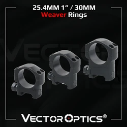 Anillos Weaver perfil bajo/medio/alto para óptica 25.4mm riel 20mm