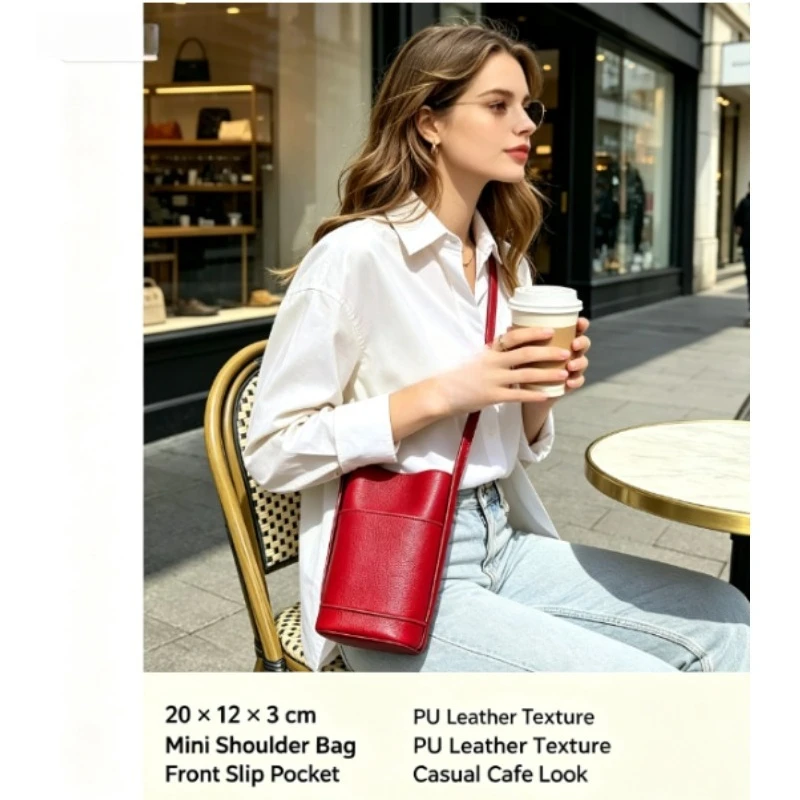 Bolso bandolera mini para mujer con espacio para móvil - imagen 3