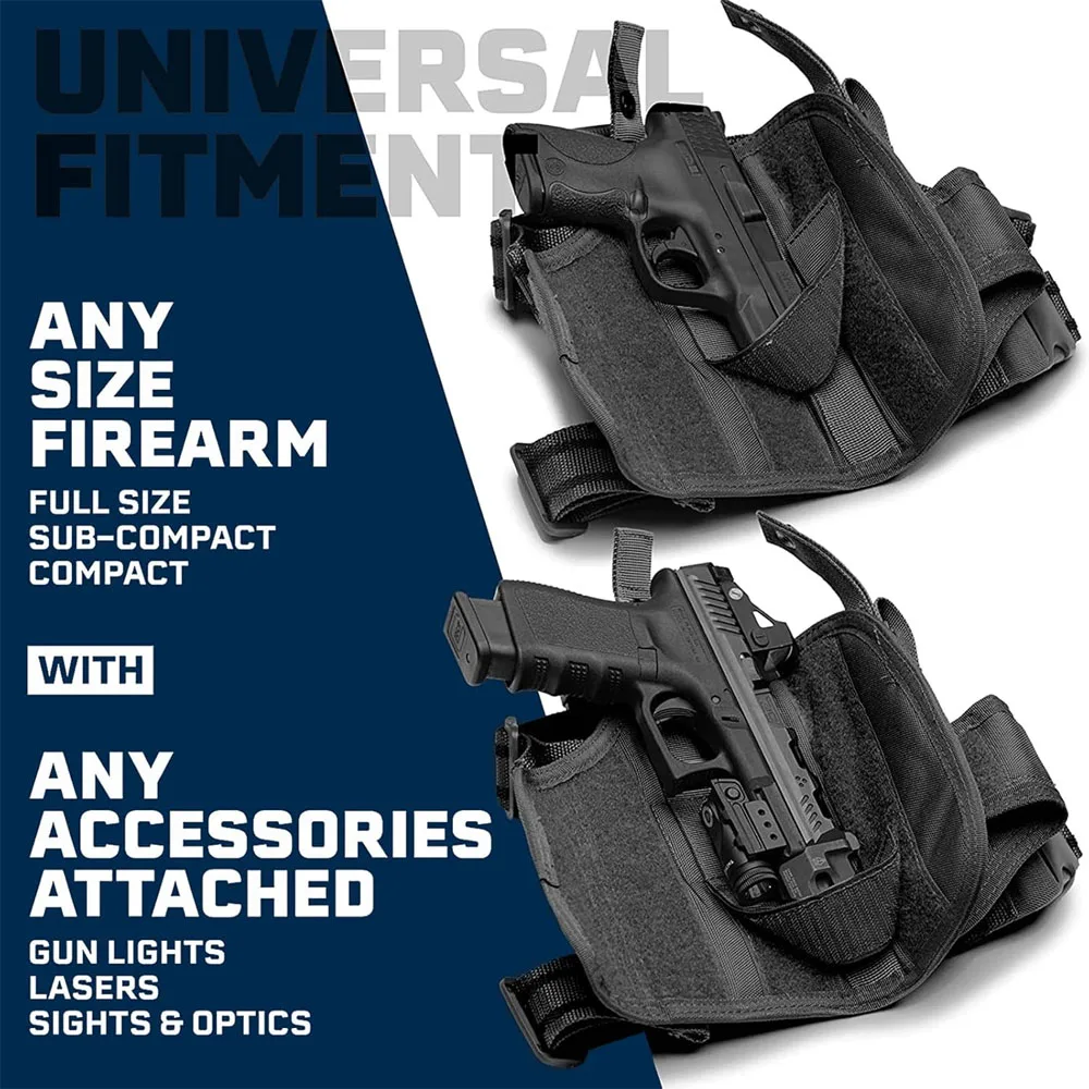 Glock funda táctica de pierna 900D impermeable, arnés ajustable - imagen 3