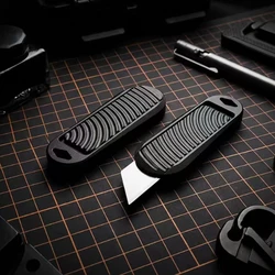 Cuchillo EDC de aluminio con cuchilla reemplazable para bolsillo