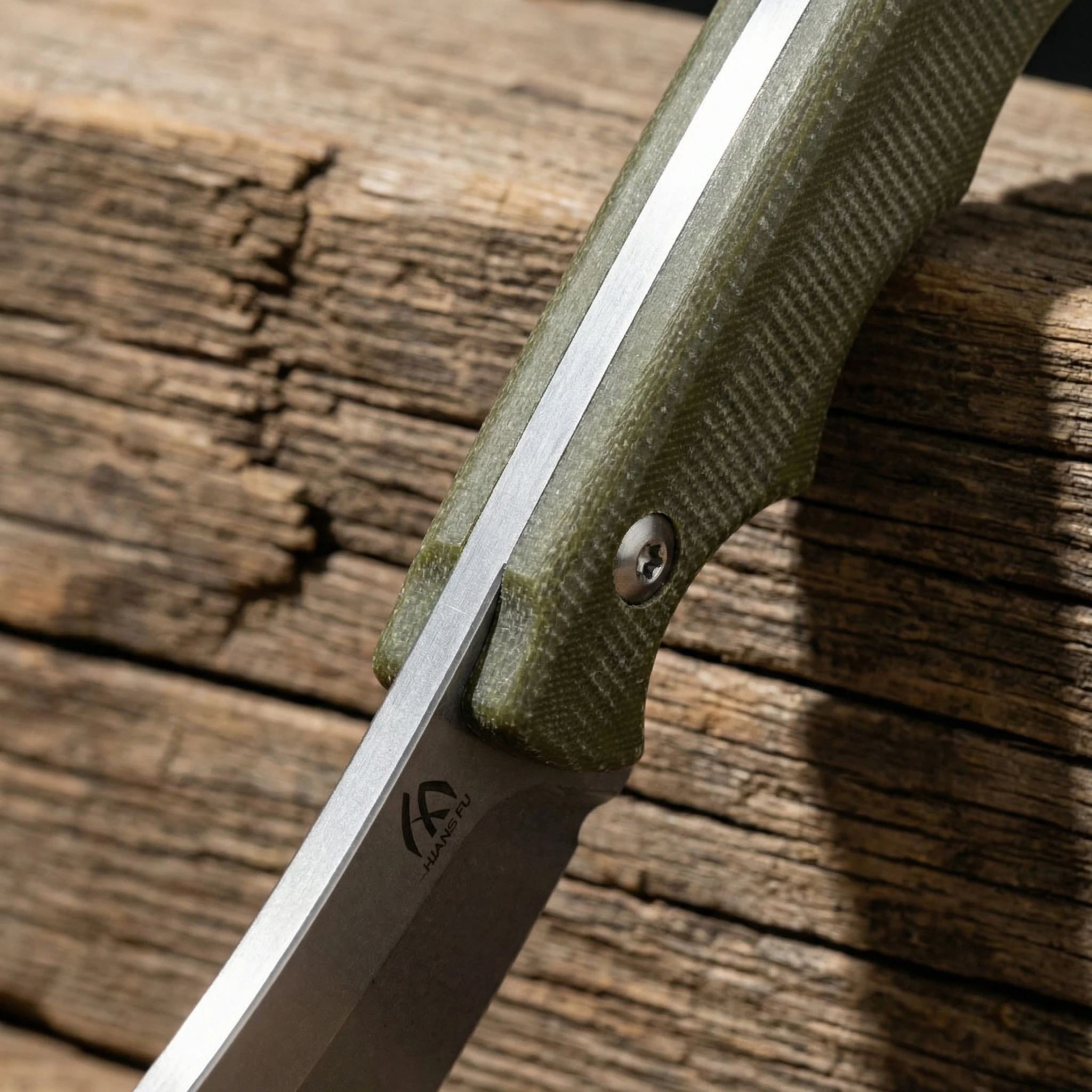Cuchillo fijo acero exterior: herramienta de supervivencia camping - imagen 3