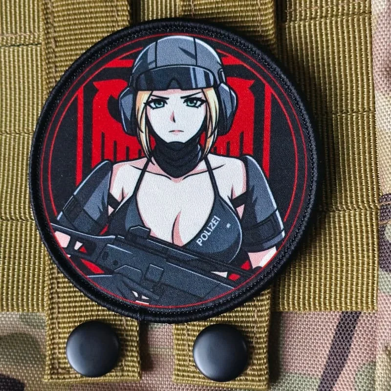 Anine Girl parche táctico decorativo con velcro para chalecos - imagen 5