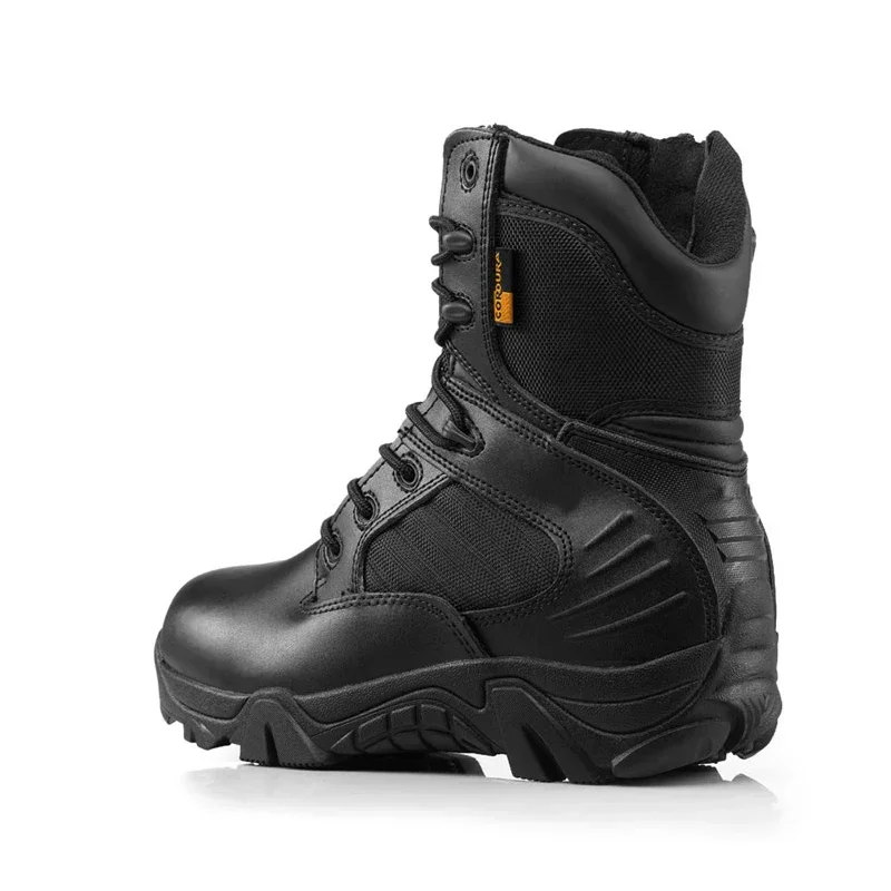 Botas combate tácticas piel negra – Hombre invierno y campo