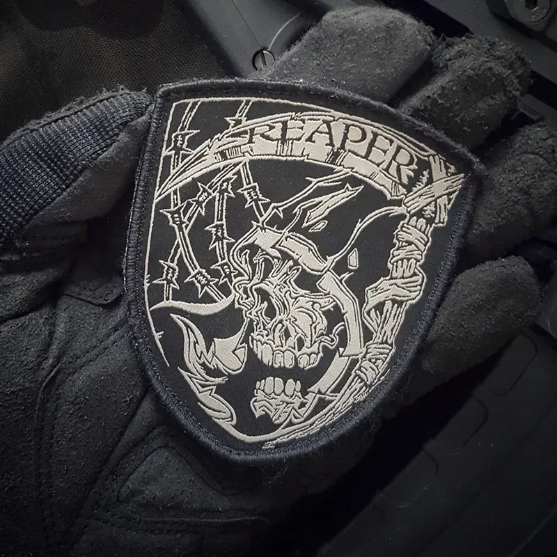 Parche táctico esqueleto - Insignia militar para mochila y brazalete - imagen 3