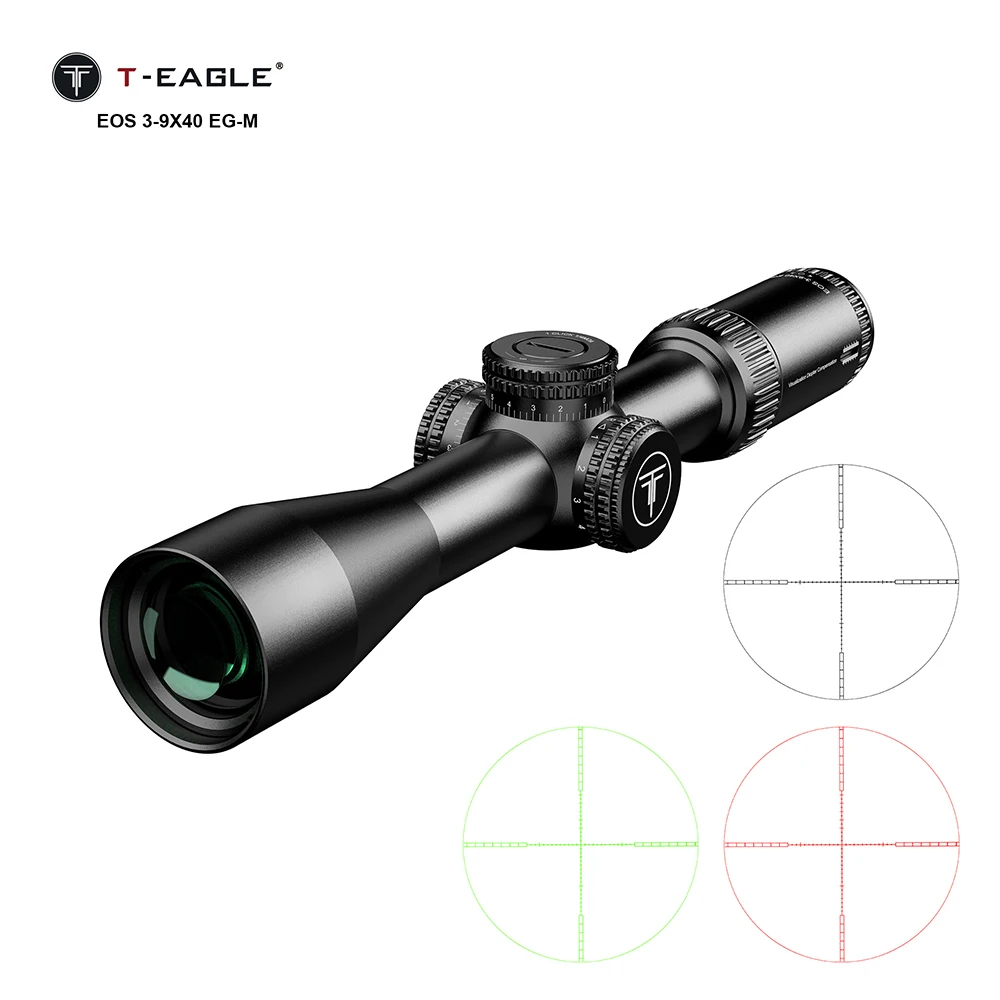 T-EAGLE Optics EOS visor táctico con retícula iluminada verde/roja