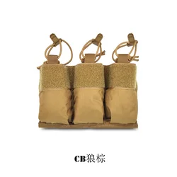 Portacargadores triple MOLLE para chaleco táctico multicalibre