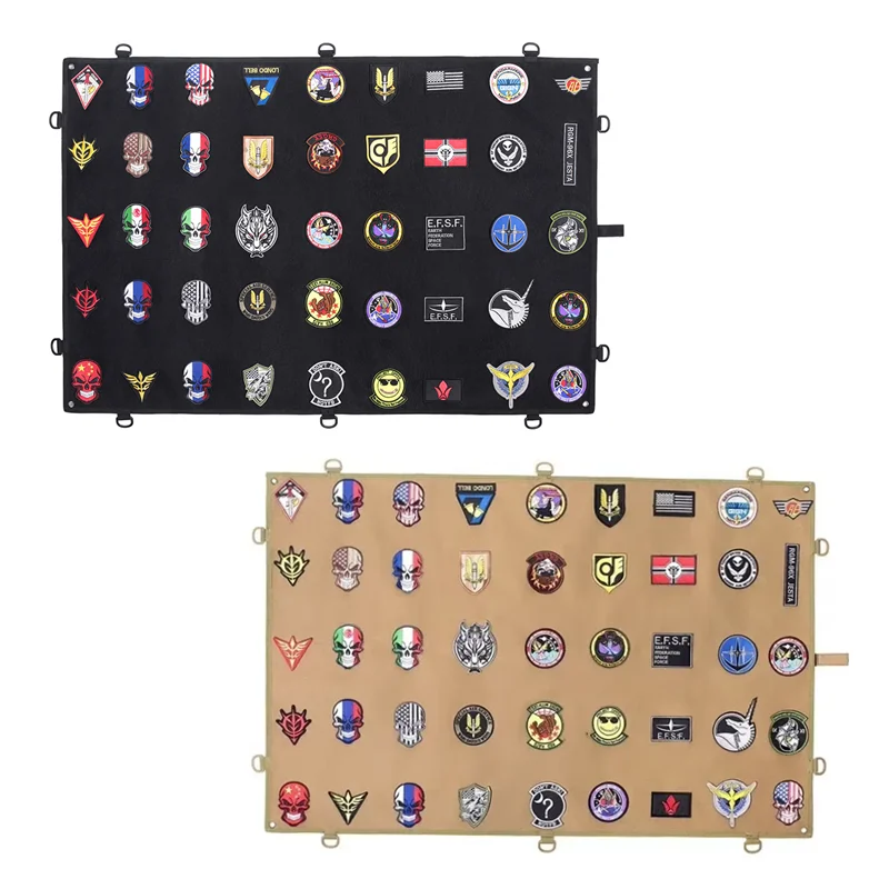 Panel táctico plegable MOLLE con soporte para parches