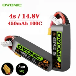 Batería LiPo 14,8V 4S para dron FPV - 450mAh 100C XT30