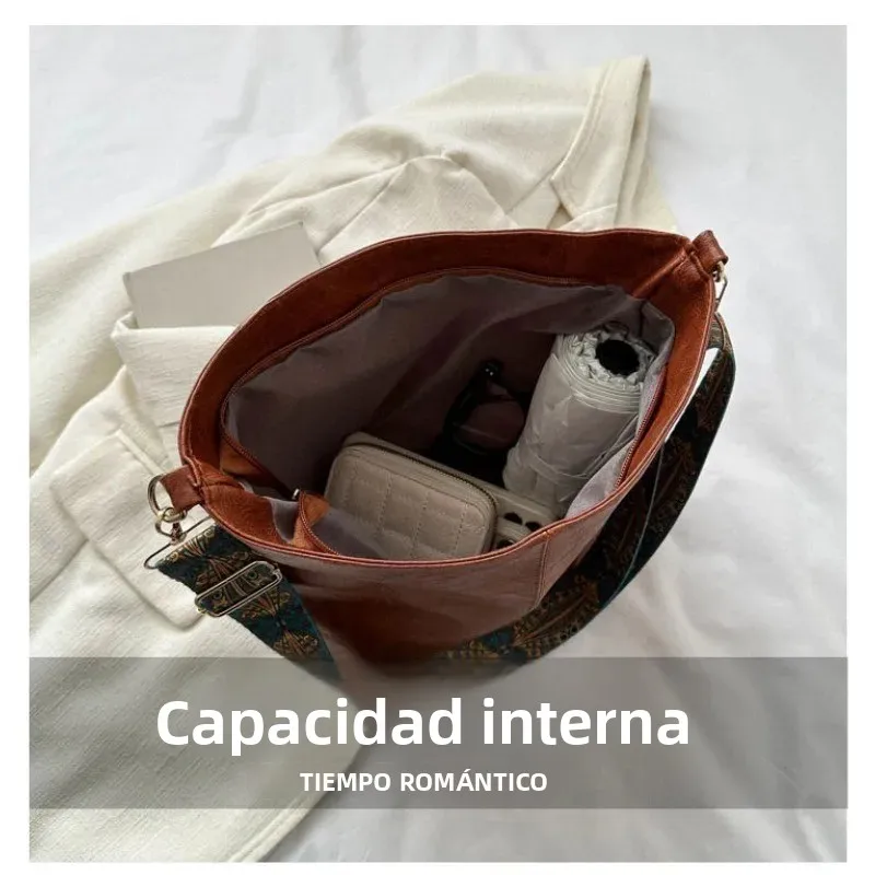 Bandolera táctica mujer gran capacidad color sólido portátil - imagen 3
