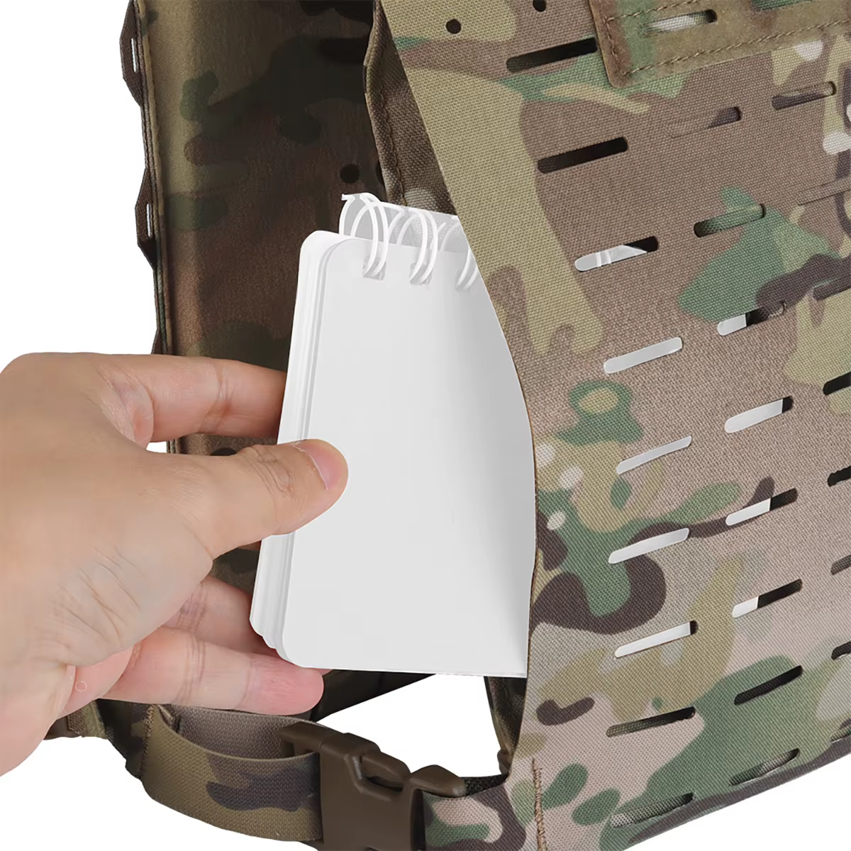 POSEIDON DEFENSE SF V2 Portaplacas táctico con bolsillos internos MOLLE - imagen 3