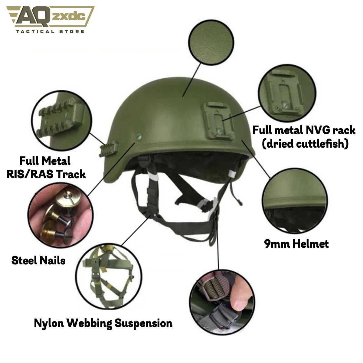 Casco 6B47 Ratnik con cubierta para gafas EMR SSO RSP - imagen 4