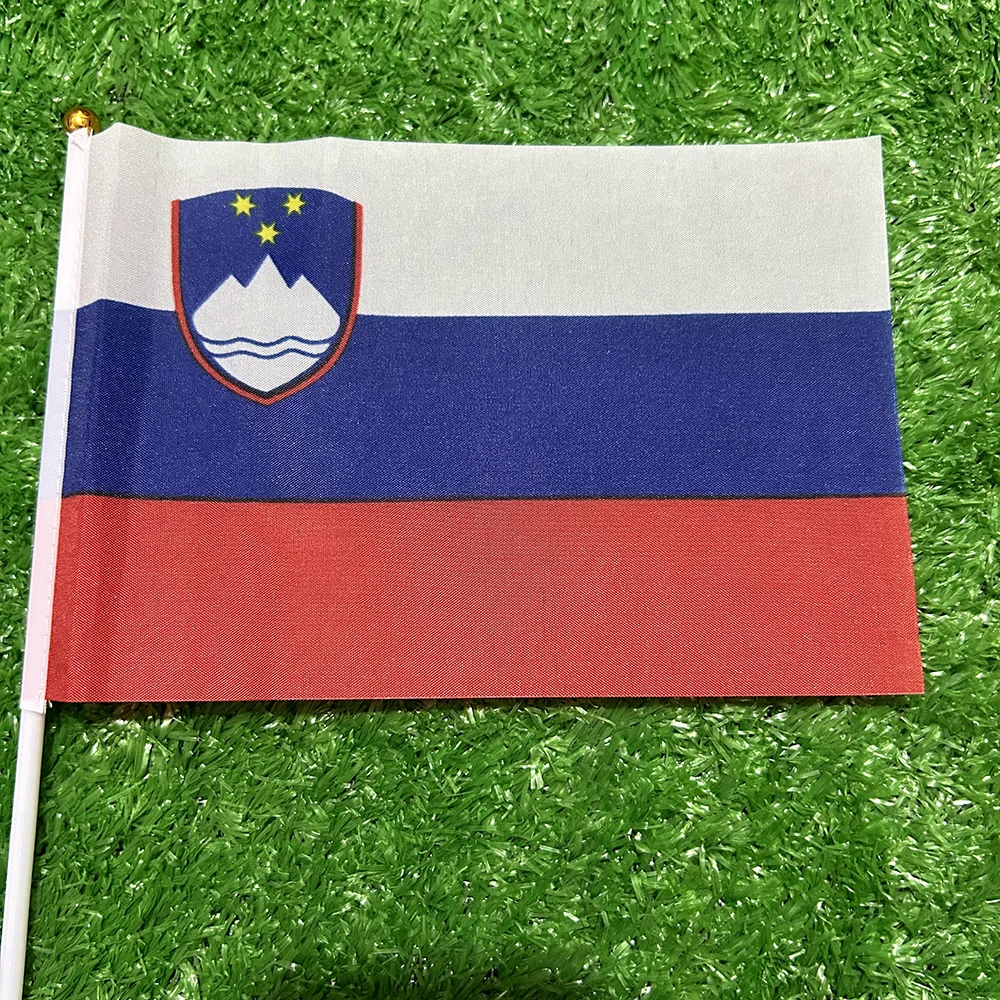 Bandera SKY de mano Eslovaquia 21x14 cm - para deporte y decoracion - imagen 3