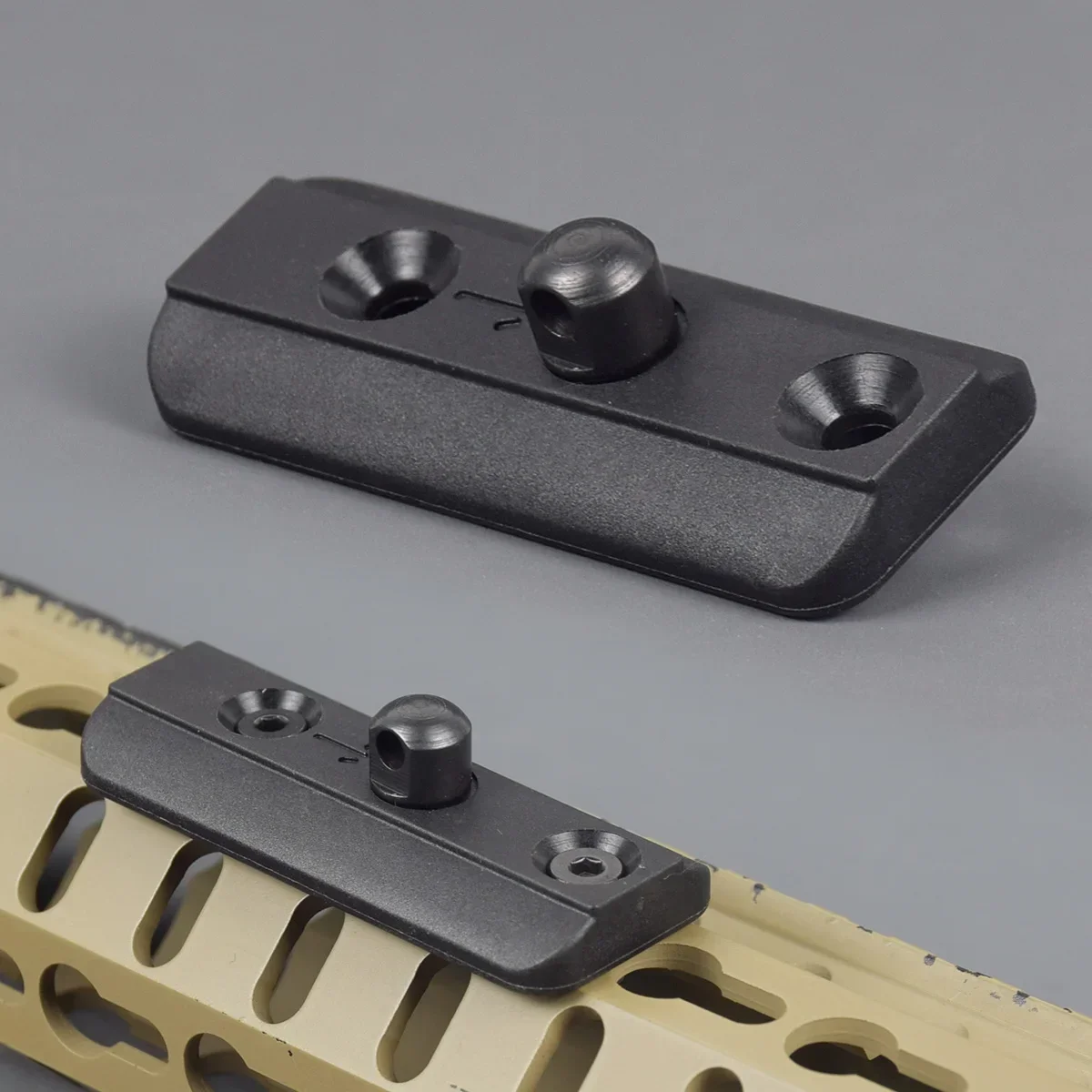 Adaptador Picatinny para M-LOK estilo Harris bípode con giro KeyMod - imagen 4