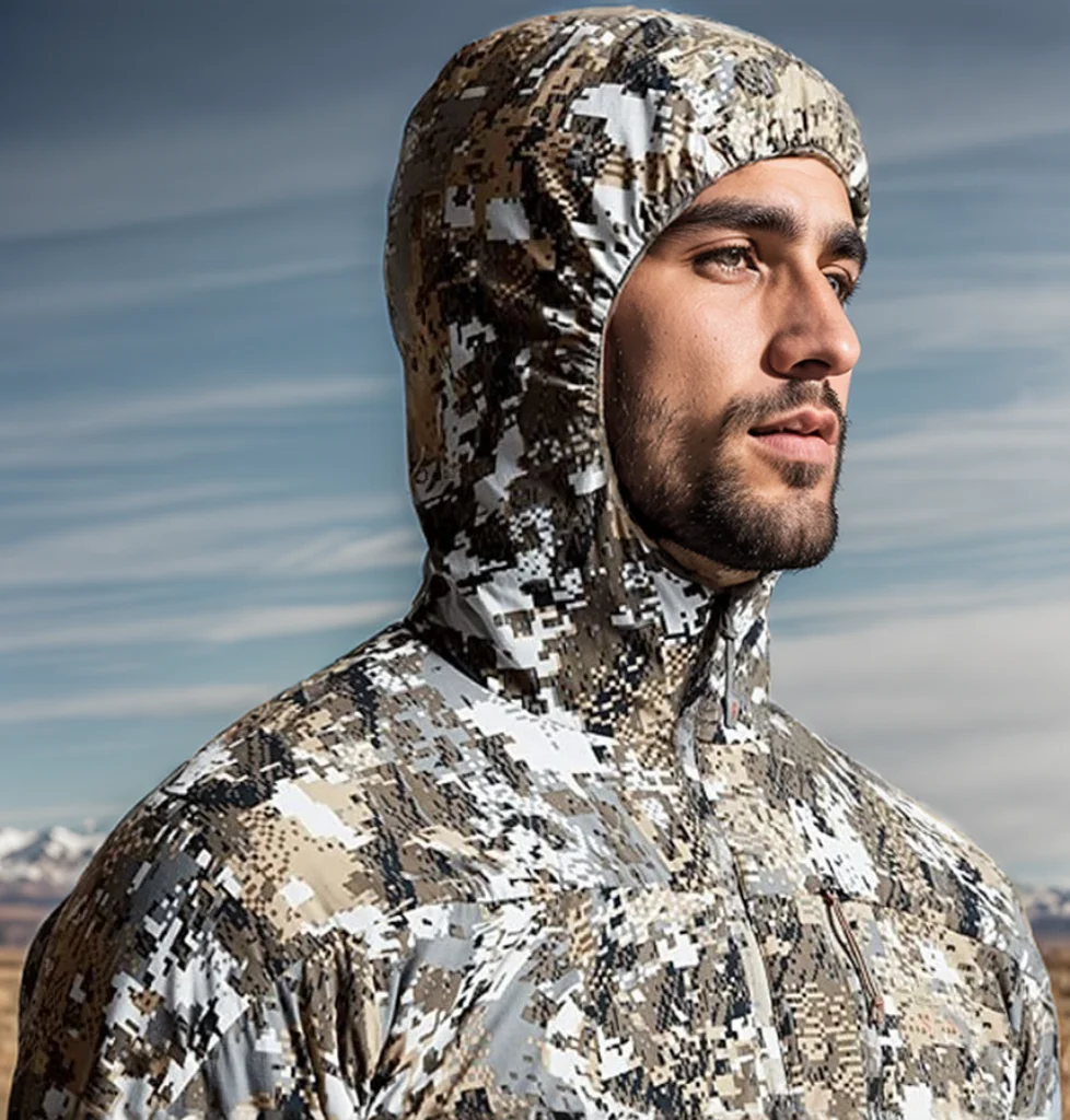 Chaqueta camuflaje táctica elástica forro polar ligero con capucha - imagen 2