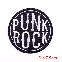 Parche Bordado Rock Letras – Táctico para Chaleco o Chaqueta