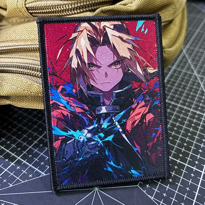 Parche táctico anime japonés Edward – insignia gancho y bucle - imagen 4