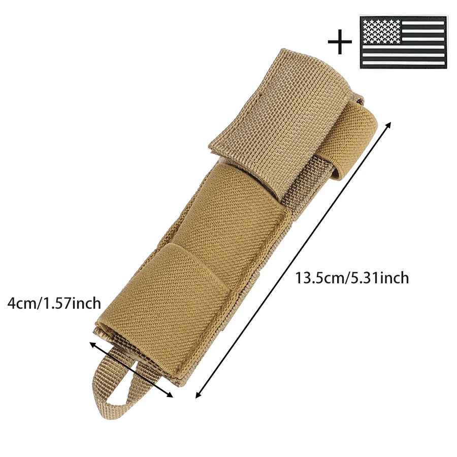 Bolsa MOLLE táctica para antena de walkie talkie con velcro portátil - imagen 2