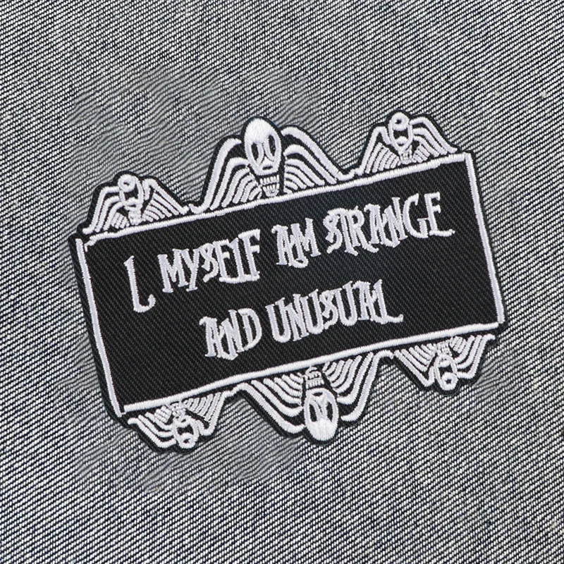 Parche bordado termoadhesivo gótico punk para gorra y chaqueta - imagen 4