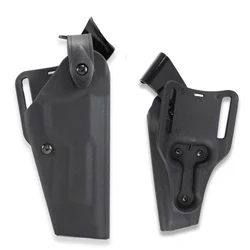 Funda táctica de cuero para pistola, mano derecha, caza y combate