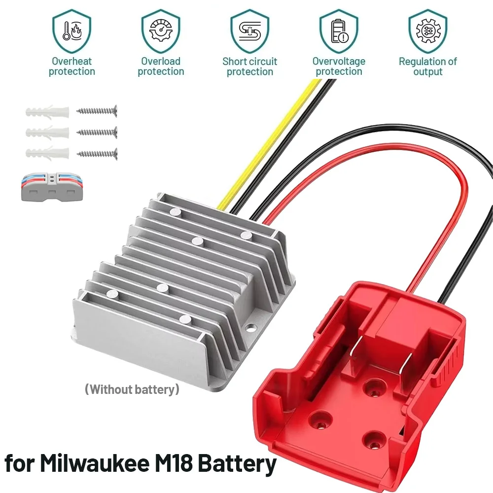 Convertidor DC-DC Milwaukee para batería, regulador Buck inversor