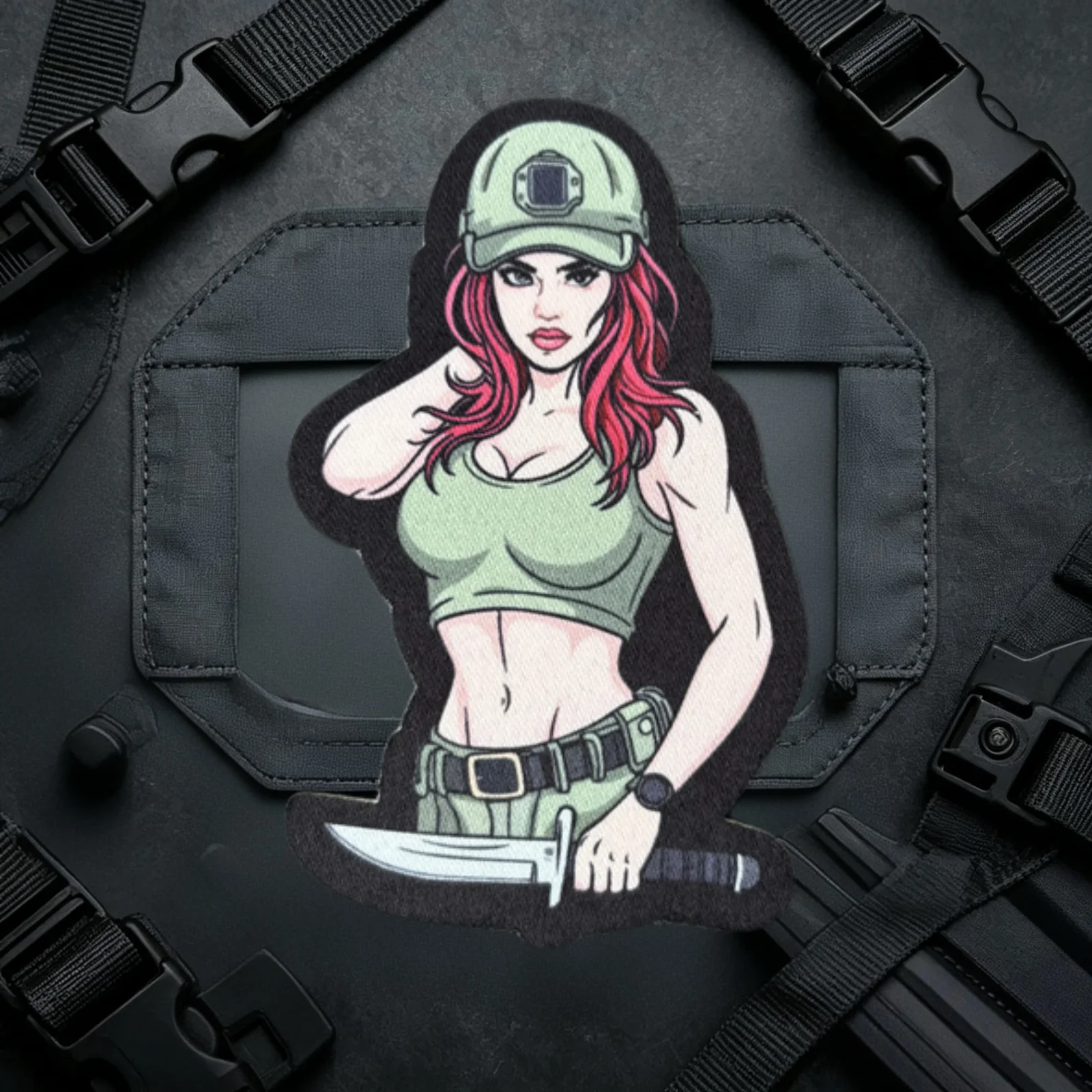 Vista del diseño del parche de anime