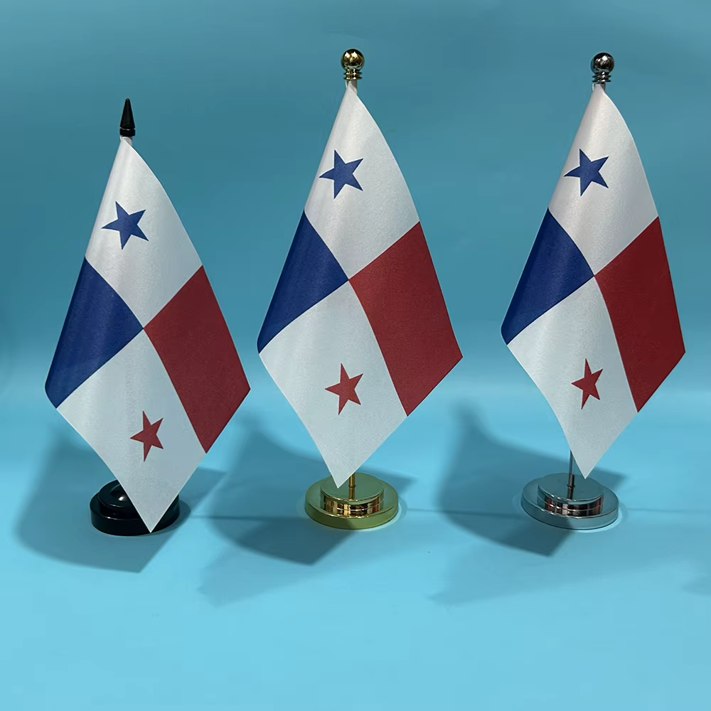 Bandera de Panamá de escritorio Sky en poliéster - imagen 3