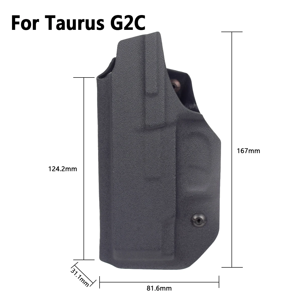 Funda Kydex IWB para Glock mano derecha, táctica interna - imagen 4