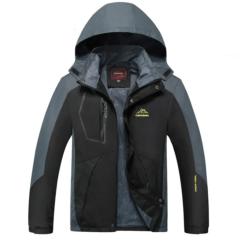 Chaqueta impermeable con capucha resistente al viento otoño - imagen 2