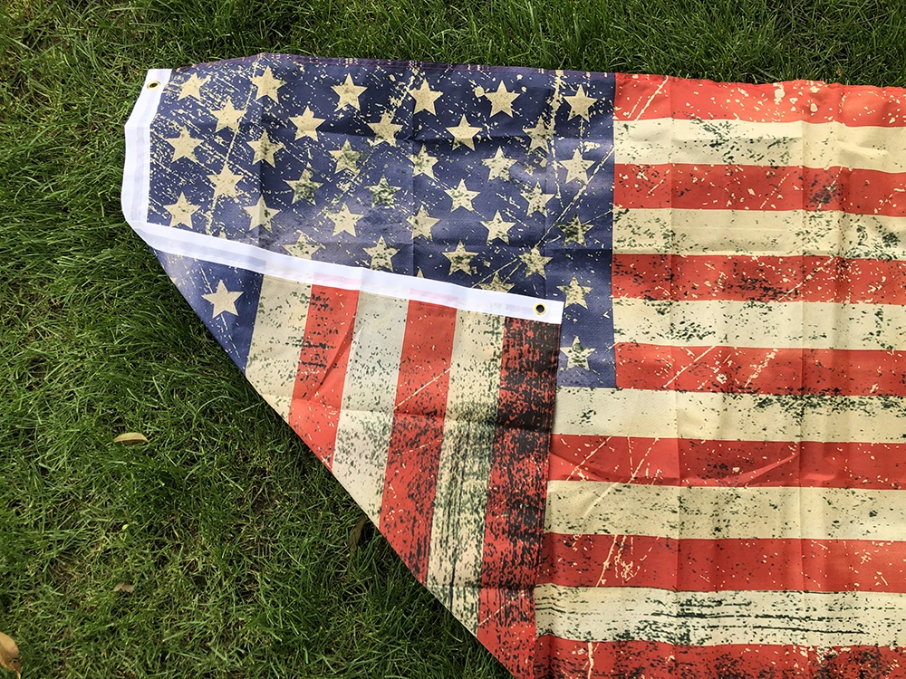 Banderín táctico vintage tejino teñido USA