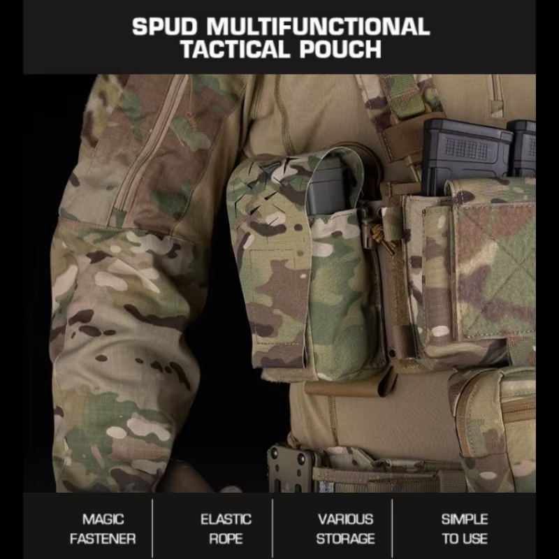 Bolsa táctica MOLLE modular multiusos para almacenamiento exterior - imagen 3