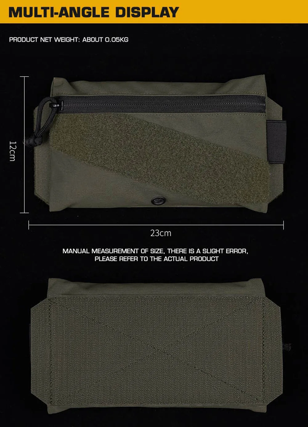 Bolsa AC Candy en configuración multicam sobre portador de placa
