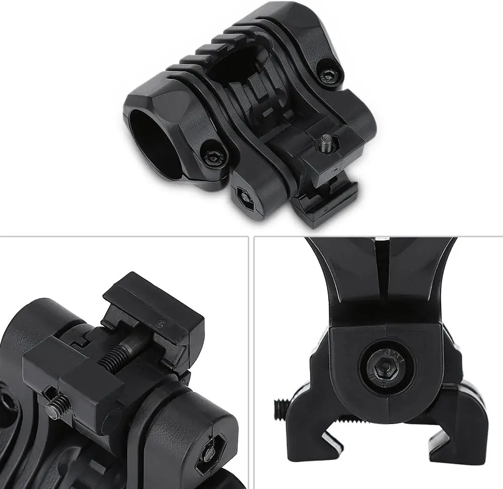 BOOIU Linterna táctica LED para casco con soporte y estroboscópica - imagen 5
