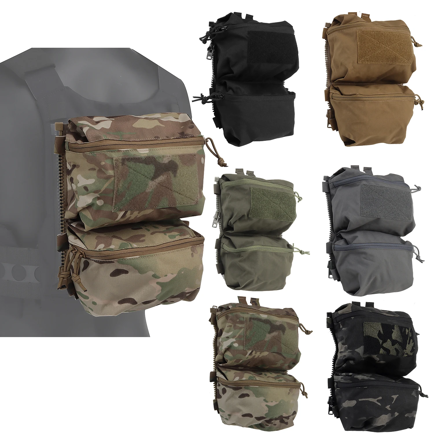 Panel trasero táctico POSEIDON DEFENSE MOLLE compatible chaleco FC V5 - imagen 5