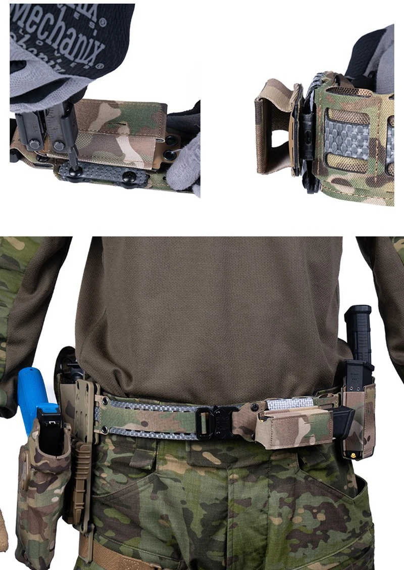 Paquete que incluye 1 adaptador horizontal MOLLE para carga táctica