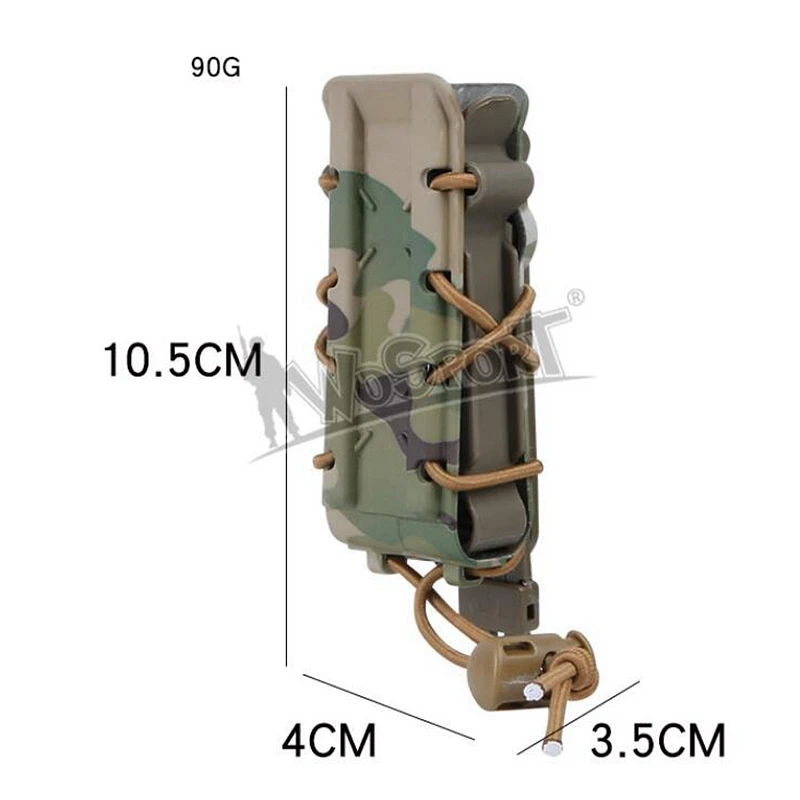 Funda táctica para cargador de pistola MOLLE, caza