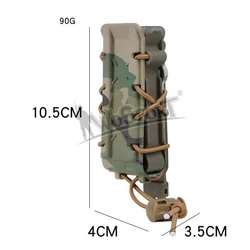 Funda táctica para cargador de pistola MOLLE, caza