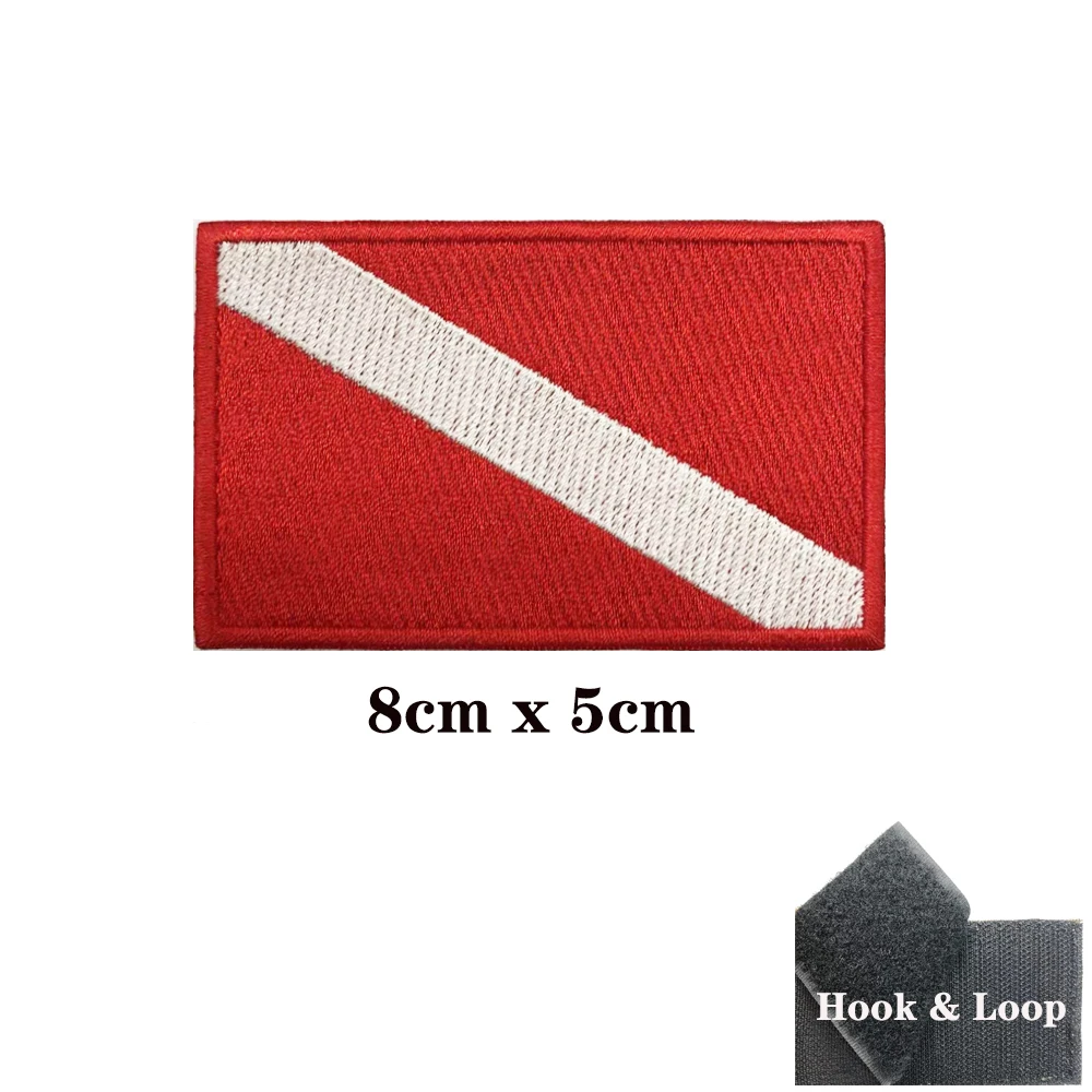 Parche militar bordado rayas – táctico con velcro para uniformes - imagen 3