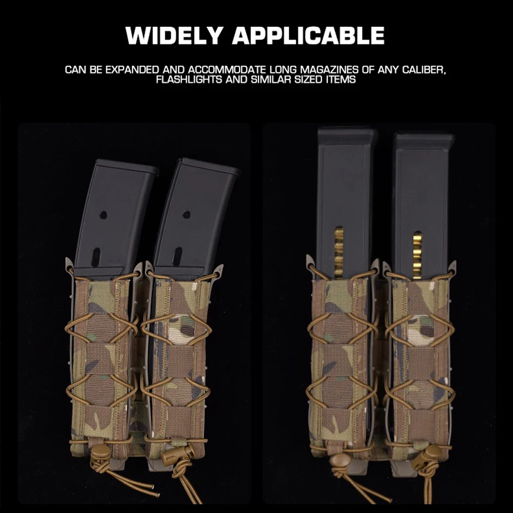 Funda táctica MOLLE tipo tigre para cargadores de extracción rápida - imagen 5